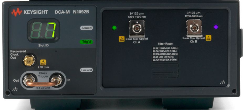 N1092B keysight 是德 28/45 GHz DCA-M(两个光通道),配有选件 CDR