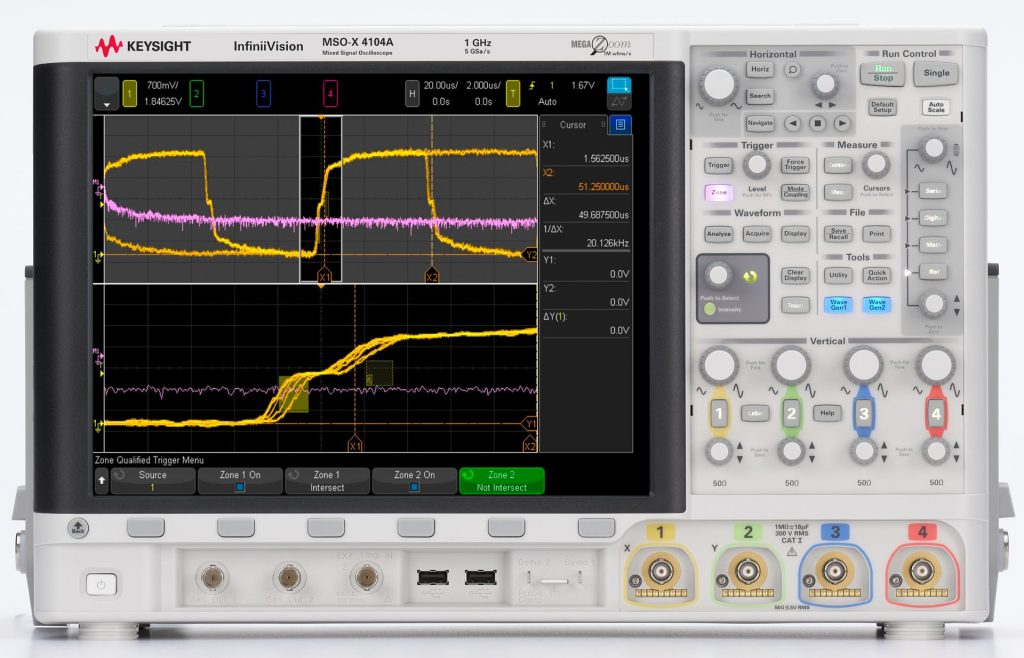 Keysight DSOX4104A 数字示波器 1GHz 带宽 5GSa/s 采样率 4 模拟通道