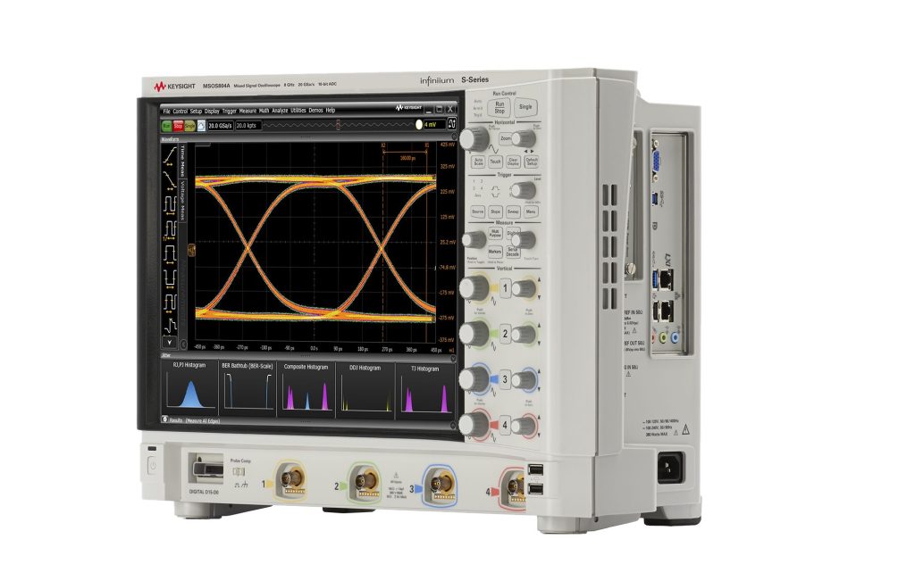KEYSIGHT MSOS804A 高清晰度示波器 8GHz带宽 4模拟+16数字通道示波器