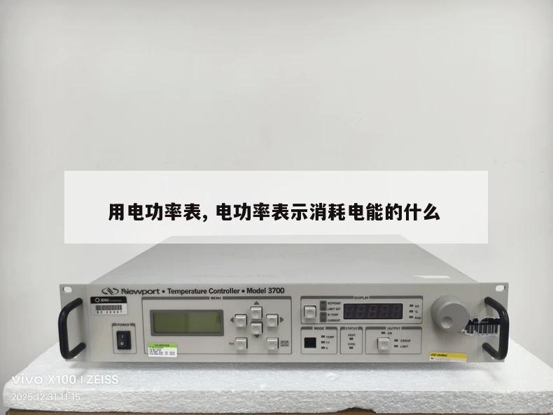 用电功率表, 电功率表示消耗电能的什么