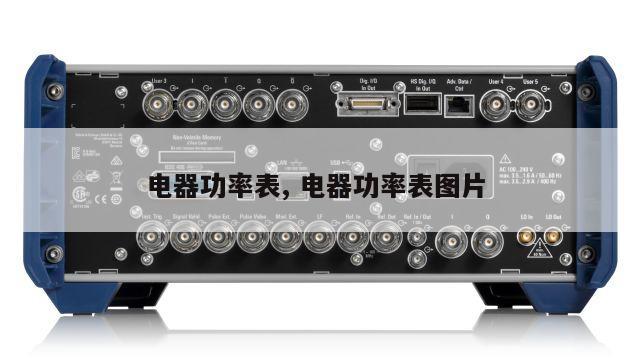 电器功率表, 电器功率表图片 
