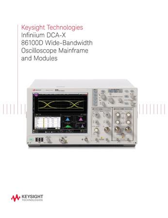 是德科技 Keysight 86100D Infiniium DCA-X 宽带等效时间采样示波器主机